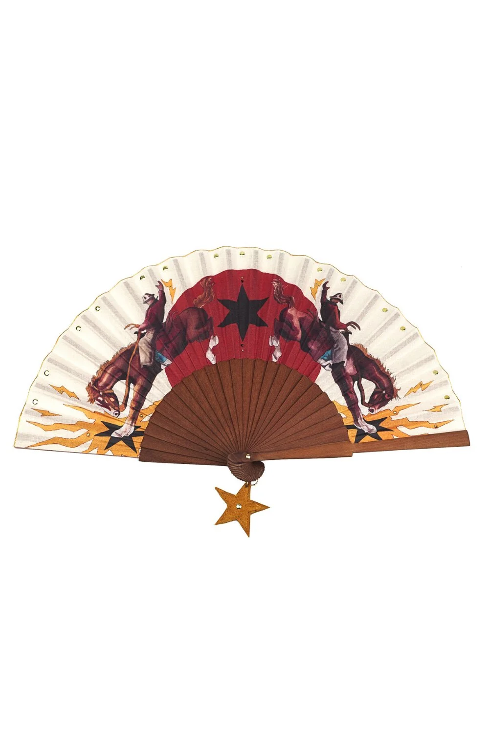 RODEO RIDERS HAND-FAN