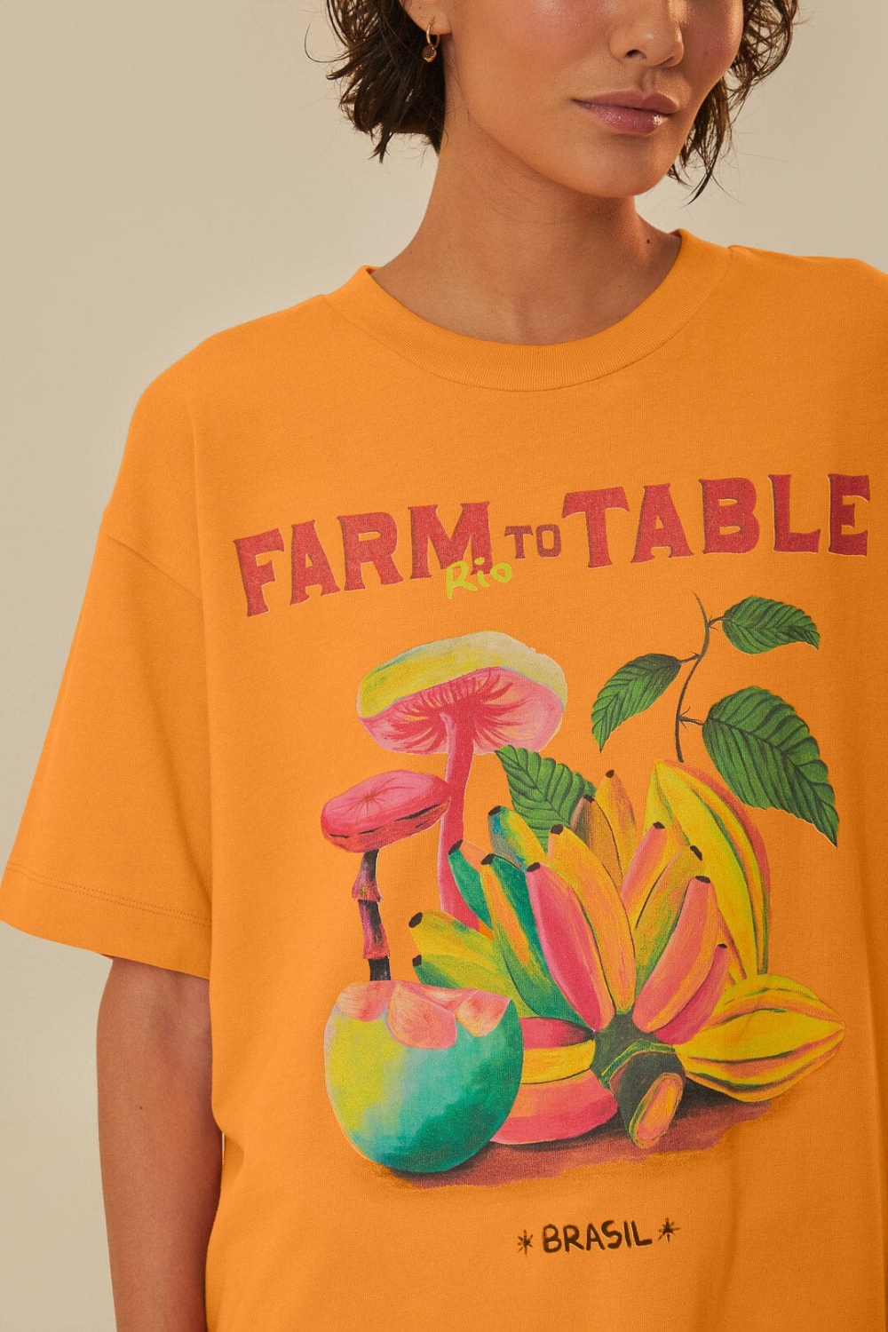 Orange Farm Rio To Table Organic Cotton T-Shirt - Image 3