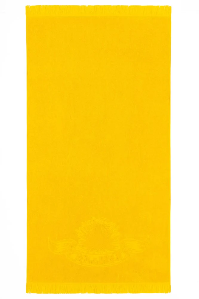 SUPER YELLOW MONOCHROME BEACH TOWEL