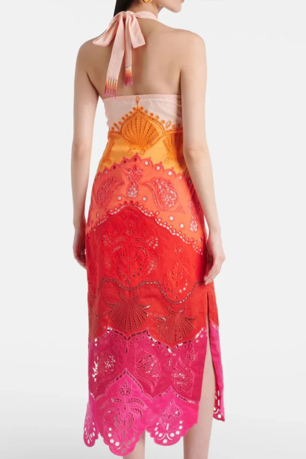 Summer Gradient Richelieu Ombre Midi Dress - Image 5
