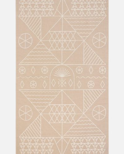 Tinos Greige Feather Beach Towel