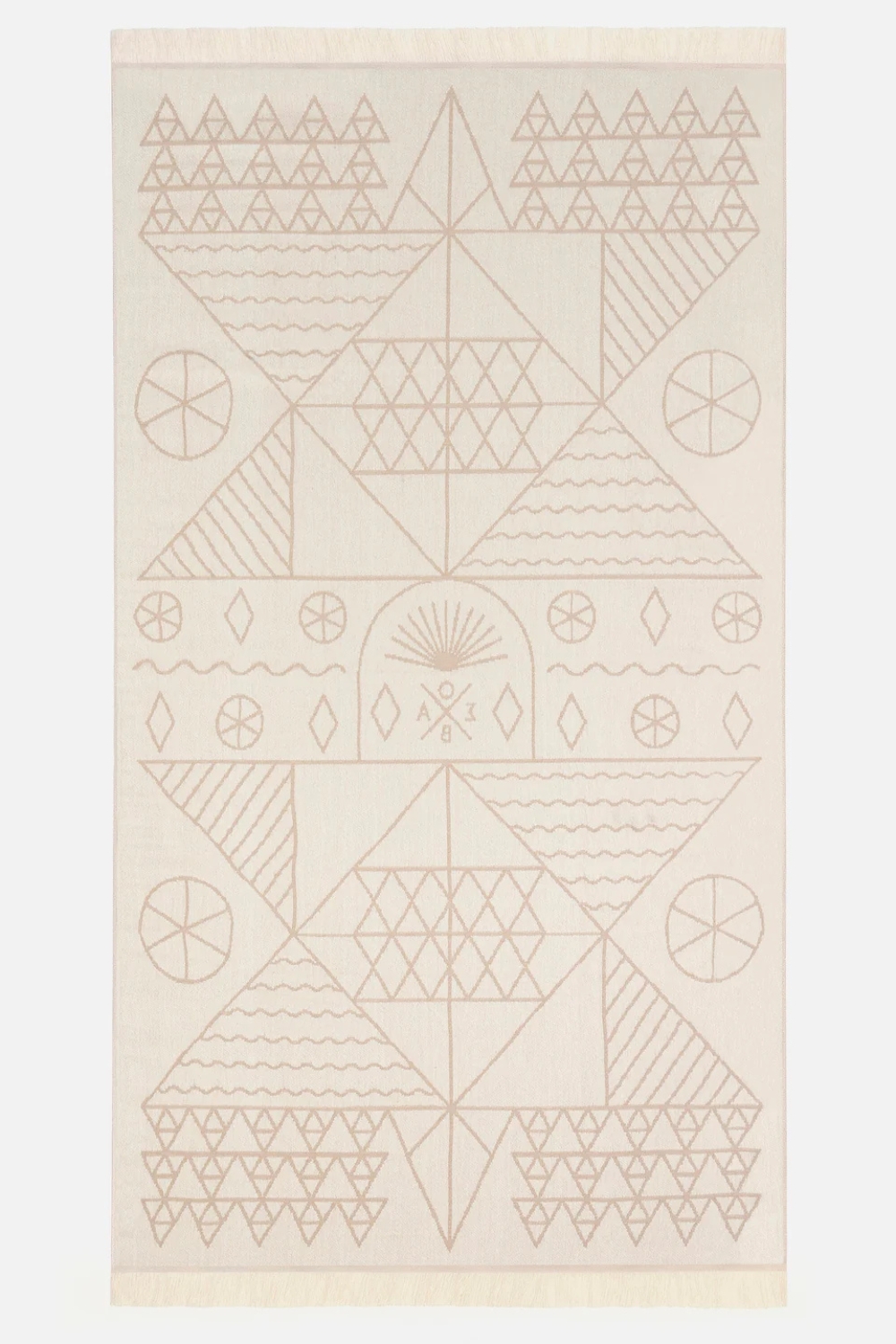 Tinos Greige Feather Beach Towel - Image 2