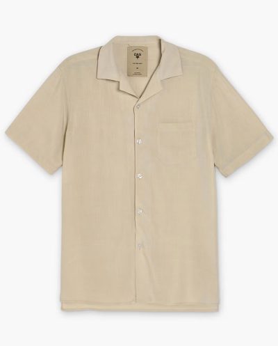 Sand Plain Viscose Shirt