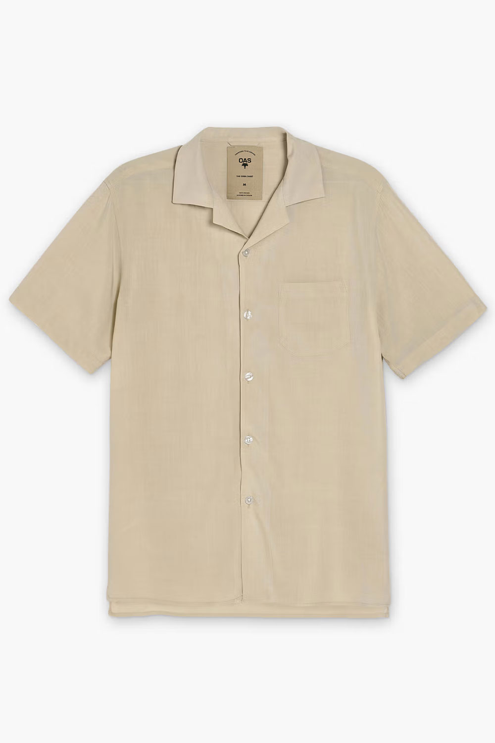 Sand Plain Viscose Shirt