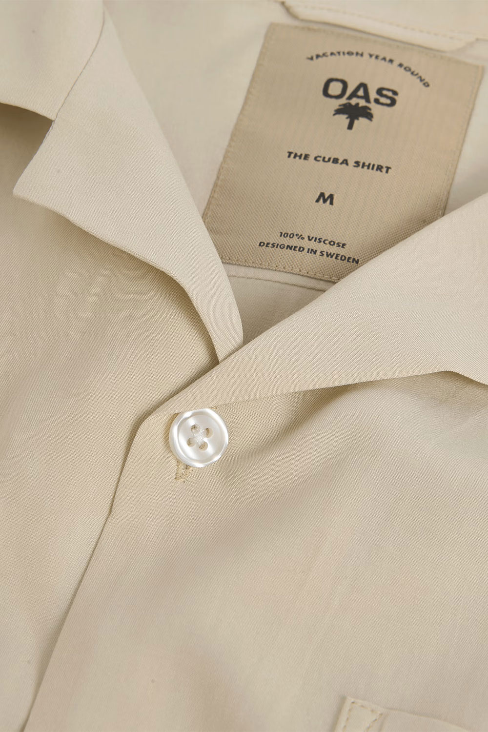 Sand Plain Viscose Shirt - Image 2