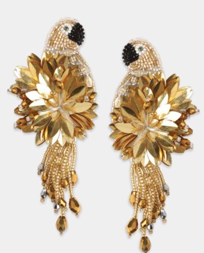 Parrot Earrings Gold