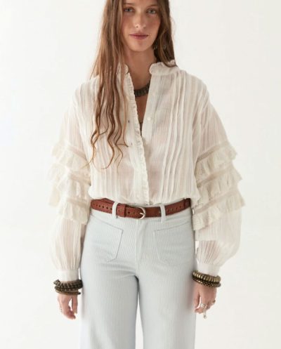 Omara Blouse - Cuban Schiffli