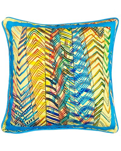 Yellow Fishbone Cushion