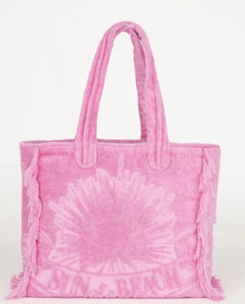 Bubblegum Terry Tote Beach Bag