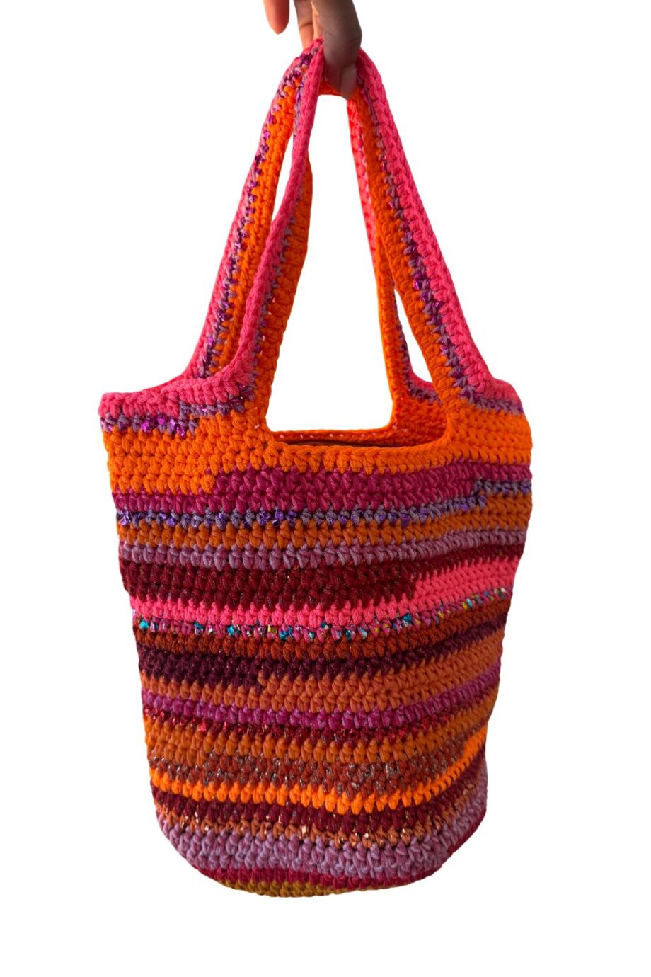FERIHA BAG ORANGE PINK SMALL - Image 2