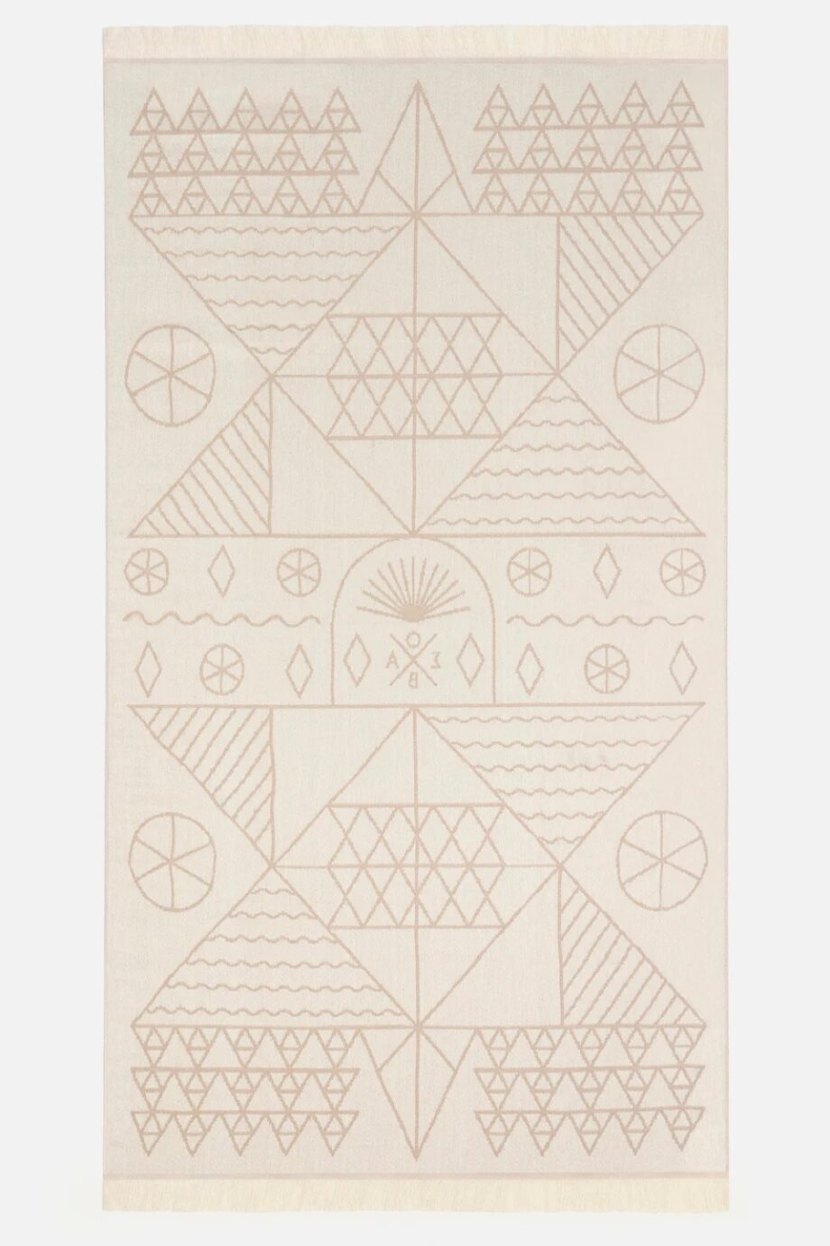 Tinos Greige Feather Beach Towel - Image 2