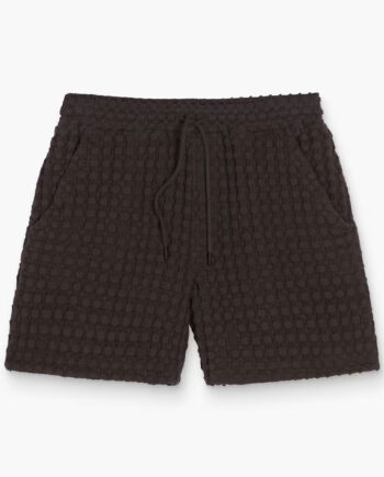 Nearly Black Porto Waffle Shorts